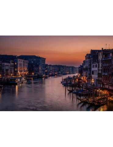 Venice Grand Canal At Sunset